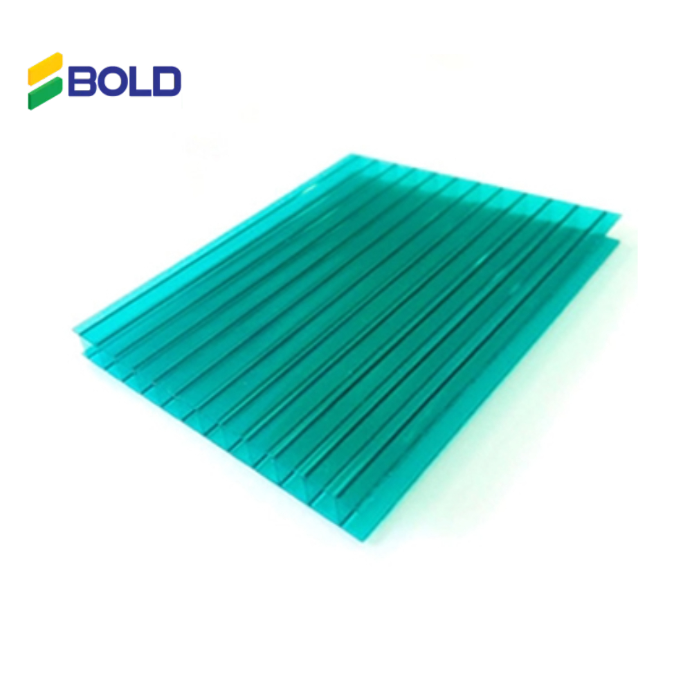 POLI ALVEOLAR 1F UV VERDE 2100X6000X4MM FB - ALV D